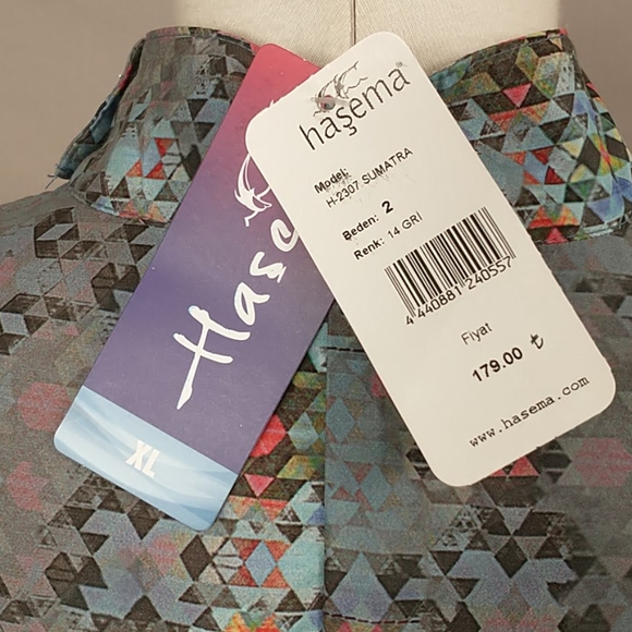 Swim Robe Hasema Modest Quick Dry Long Cover up XL Unworn NWT Excellent Condtion - Picture 2 of 12